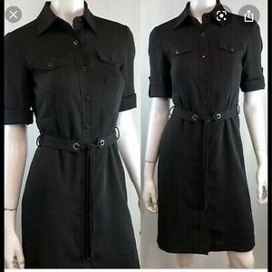 Like new Tahari button up belt dress